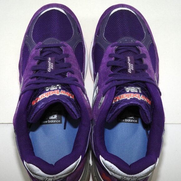 Rare 2013 New Balance 990v3 Boston Marathon M990BOS3 Made in USA Purple US 9 - Picture 9 of 12